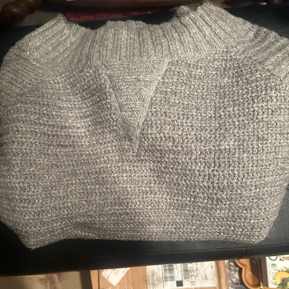 hinge Sweaters - Hinge Gray Oversized Cowl Neck Sweater